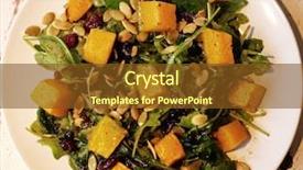  Presentation with pumpkin seeds - Amazing theme having salad with pumpkin pumpkin seeds backdrop and a  colored foreground