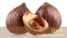  Presentation with salak - Presentation theme consisting of salak-salacca-zalacca-or-snake background and a red colored foreground