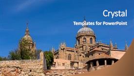  Presentation with unesco - Cool new presentation theme with salamanca a unesco world heritage backdrop and a ocean colored foreground