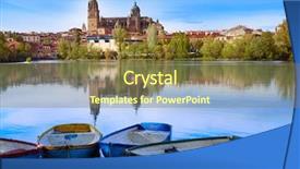  Presentation with boats - Cool new presentation theme with  backdrop and a  colored foreground