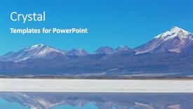  Presentation with salt - Theme with salar-de-uyuni-bolivia background and a teal colored foreground
