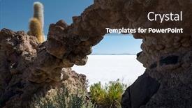  Presentation with salt - PPT theme with salar-de-uyuni-salt-flat background and a wine colored foreground