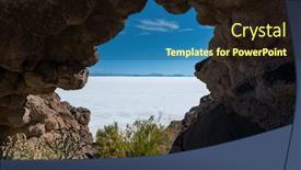  Presentation with salt - Colorful slide set enhanced with salar-de-uyuni-salt-flat backdrop and a wine colored foreground