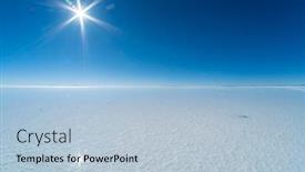  Presentation with salt - Slides with salar-de-uyuni-salt-flat background and a light blue colored foreground