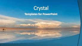  Presentation with mirror reflection - Audience pleasing presentation theme consisting of salar de uyuni with car backdrop and a teal colored foreground