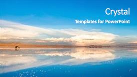  Presentation with mirror reflection - Colorful slide deck enhanced with salar de uyuni with car backdrop and a teal colored foreground