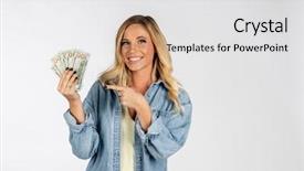  Presentation with united states unity - Colorful PPT layouts enhanced with salary - gorgeous blonde model posing backdrop and a light gray colored foreground
