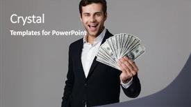  Presentation with microwave imaging image of modern - Colorful PPT layouts enhanced with salary - image of adult businessman 30s backdrop and a gray colored foreground