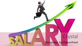  Presentation with salary - Presentation consisting of salary-increase-concept-with-businessman background and a coral colored foreground