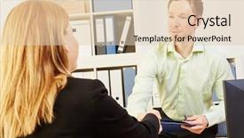  Presentation with negotiation - Beautiful slide deck featuring salary negotiation - handshake at a job interview backdrop and a lemonade colored foreground