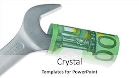  Presentation with negotiation - PPT layouts consisting of salary negotiation - stores and european euro notes background and a white colored foreground