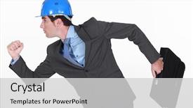  Presentation with racing - Beautiful PPT theme featuring salary raise - engineer racing backdrop and a light gray colored foreground