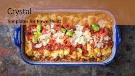  Presentation with view of the salt mine - PPT theme enhanced with salca di pomodoro as top background and a  colored foreground