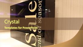  Presentation with wine store - Slide deck consisting of sale ad in a store background and a tawny brown colored foreground