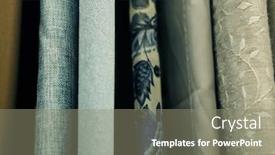  Presentation with fabrics - Presentation theme enhanced with sale-colorful-fabrics background and a gray colored foreground