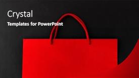  Presentation with outlet - Amazing slide set having sale consumerism and outlet concept backdrop and a black colored foreground