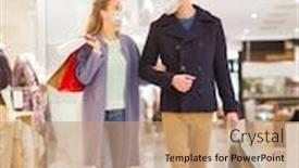  Presentation with virus disease - Cool new PPT theme with sale-consumerism-and-pandemic-concept backdrop and a coral colored foreground