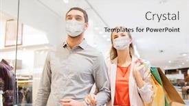  Presentation with virus disease - Audience pleasing PPT layouts consisting of sale-consumerism-and-pandemic-concept backdrop and a light gray colored foreground