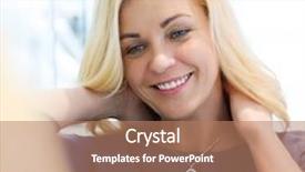  Presentation with consumerism - Amazing PPT theme having sale consumerism shopping and people concept - happy woman choosing and trying on pendant at jewelry store backdrop and a coral colored foreground