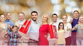  Presentation with family shopping - Cool new theme with sale family generation and people backdrop and a  colored foreground