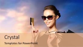  Presentation with black luxury fashion - Beautiful slides featuring sale finances fashion people backdrop and a coral colored foreground