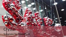  Presentation with mall - Colorful PPT layouts enhanced with sale in modern shopping mall backdrop and a tawny brown colored foreground