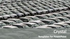  Presentation with port - Slides having sale in port new automobile background and a gray colored foreground