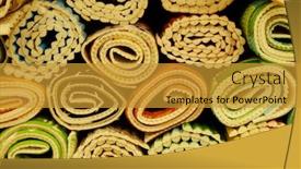  Presentation with online yard sale - Theme consisting of sale-of-bath-mats background and a gold colored foreground