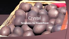  Presentation with hot spring - Colorful presentation design enhanced with sale-of-famous-black-eggs backdrop and a gray colored foreground