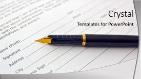  Presentation with legal document - Cool new slide set with sale of real estate backdrop and a white colored foreground