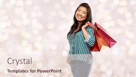  Presentation with outlet - PPT theme enhanced with sale-outlet-and-consumerism-concept background and a lemonade colored foreground