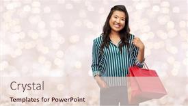  Presentation with outlet - Theme with sale-outlet-and-consumerism-concept background and a lemonade colored foreground