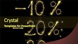  Presentation with percentage - Presentation having gold percent - sale percentage made of sparklers background and a tawny brown colored foreground