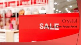  Presentation with promotions - PPT theme enhanced with sale-season-offers-sign background and a  colored foreground