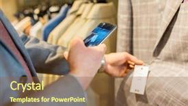  Presentation with technology - Presentation having sale shopping fashion technology background and a tawny brown colored foreground