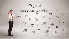  Presentation with blindfolded - Amazing slide deck having sale srep - male office worker standing blindfolded backdrop and a lemonade colored foreground