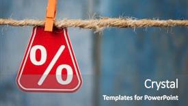  Presentation with for sale sign - Slides consisting of sale tags with sign percent background and a ocean colored foreground