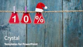  Presentation with percent - Presentation theme enhanced with sale tags with sign percent background and a gray colored foreground