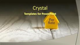  Presentation with wooden toy - Audience pleasing slides consisting of sale-word-at-yellow-toy backdrop and a tawny brown colored foreground