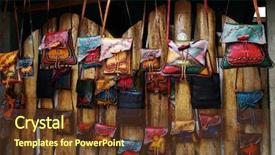  Presentation with leather bags - Beautiful presentation featuring salento colombia south america backdrop and a tawny brown colored foreground