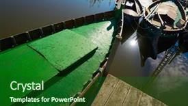  Presentation with navigation boats - Slide deck with saler - albufera of valencia boats background and a  colored foreground