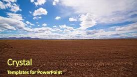  Presentation with rice fields - Cool new slide deck with saler - cereal rice fields in fallow backdrop and a tawny brown colored foreground