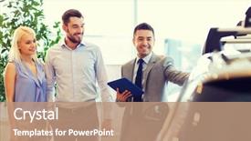  Presentation with car dealer - Audience pleasing slide deck consisting of sales - auto business car sale technology backdrop and a coral colored foreground