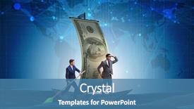  Presentation with partnership - Theme with sales - business partnership with businessmen sailing background and a teal colored foreground