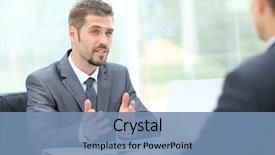  Presentation with people talking - Cool new presentation with sales - happy business people talking backdrop and a seafoam green colored foreground