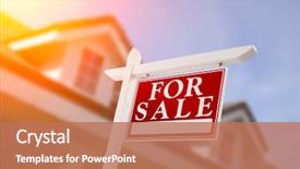  Presentation with real estate - Theme having sales - home for sale real estate background and a coral colored foreground