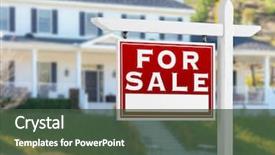  Presentation with estate - Beautiful presentation featuring sales - left facing for sale real backdrop and a tawny brown colored foreground