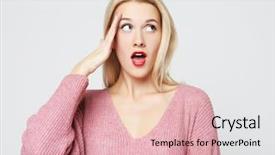  Presentation with people concept surgeon in mask - PPT theme with direct sales - lifestyle and people concept background and a coral colored foreground