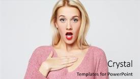  Presentation with lifestyle - Colorful slide set enhanced with direct sales - lifestyle and people concept backdrop and a coral colored foreground