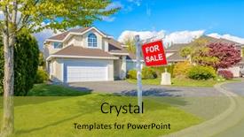  Presentation with north america - Beautiful presentation theme featuring sales - perfect neighborhood houses for sale backdrop and a gold colored foreground